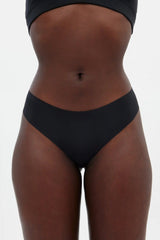 Black Sport Thong