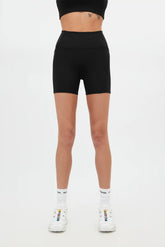 Black Compressive Pocket Run Short