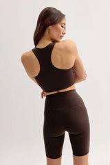 Umber High-Rise Bike Short