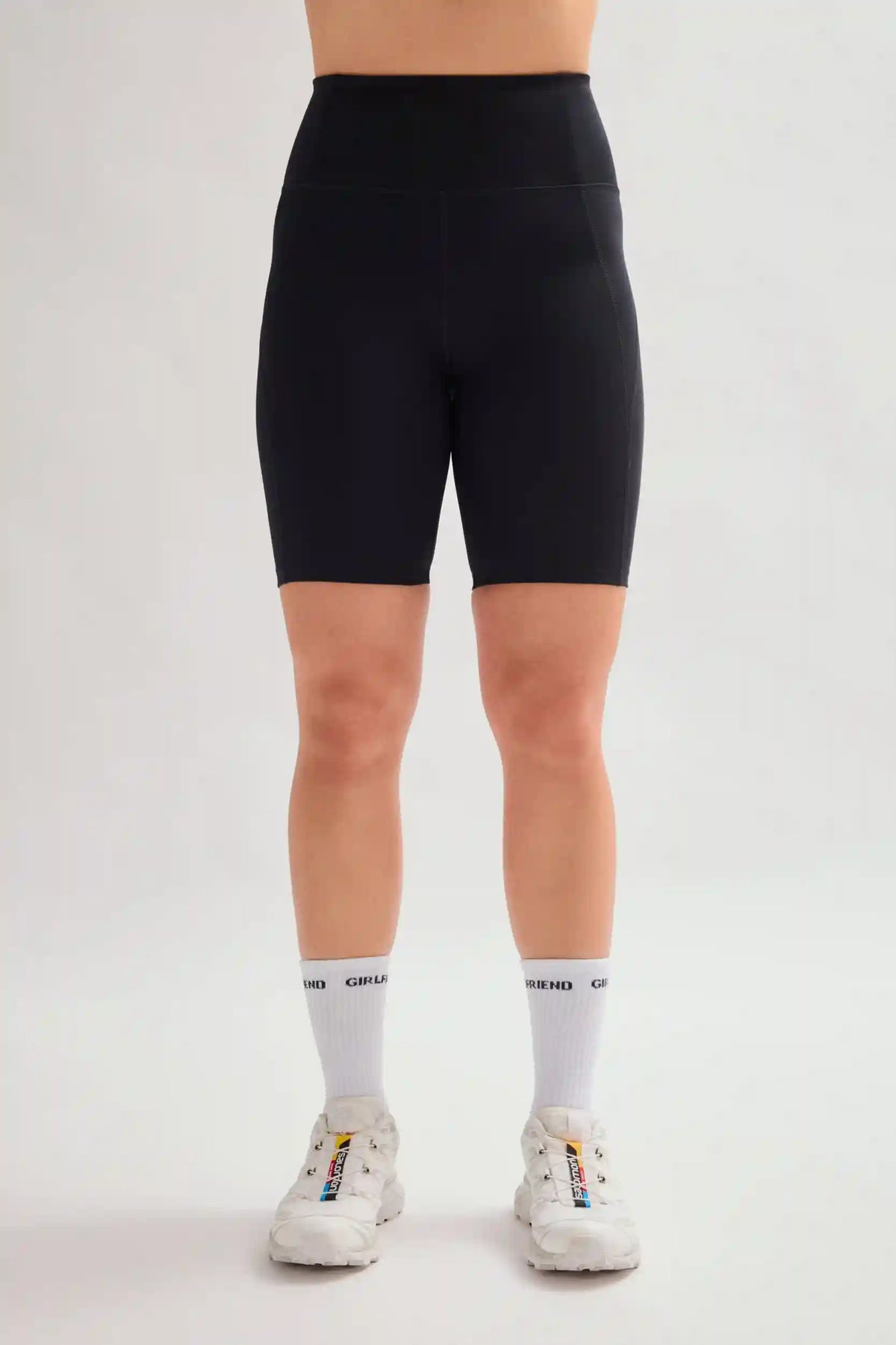Black High-Rise Bike Short