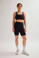 Black Tommy Cropped Bra