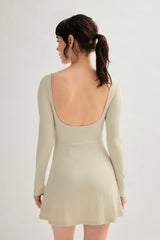 Marble Ava Long Sleeve Mini Dress