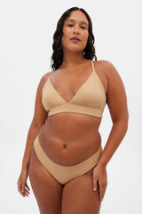 Suede Triangle Bralette