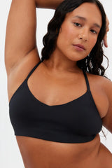 Black V Neck Bralette