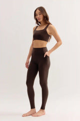 Umber Compressive Pocket Legging