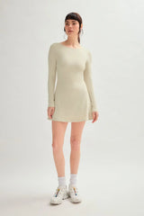 Marble Ava Long Sleeve Mini Dress