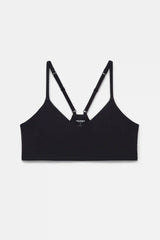 Black V Neck Bralette